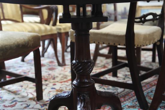 A George III mahogany tea table, W.3ft 1.5in. H.2ft 4in.